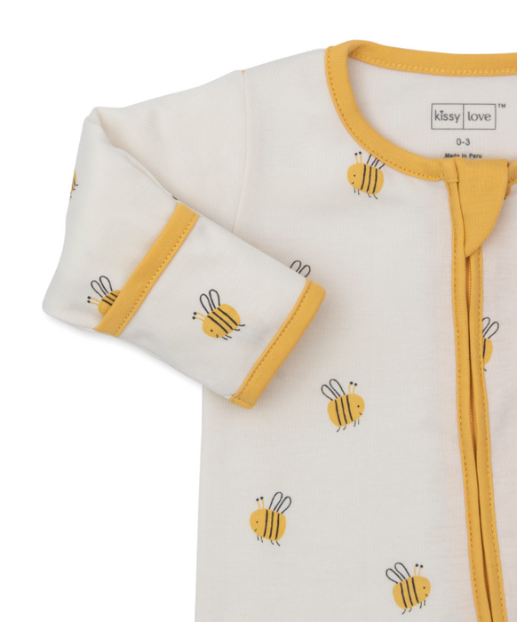 Tumbling Bees Footie w/Zipper