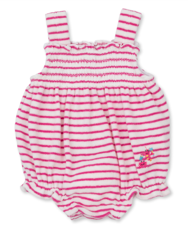 Terry Lobsters Sandy Smiles Stripe Bubble | Pink