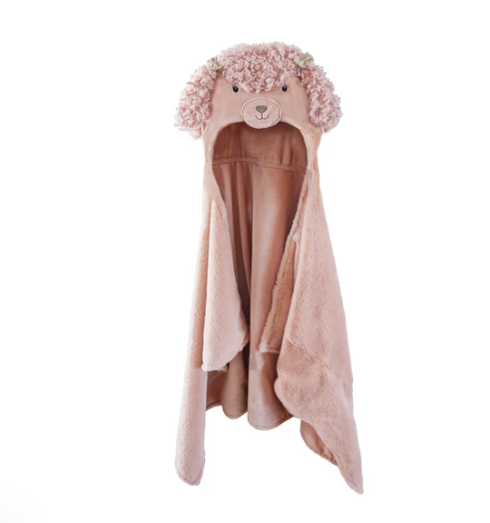 Paris Poodle Hooded Blanket