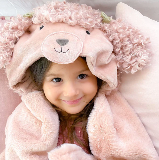 Paris Poodle Hooded Blanket