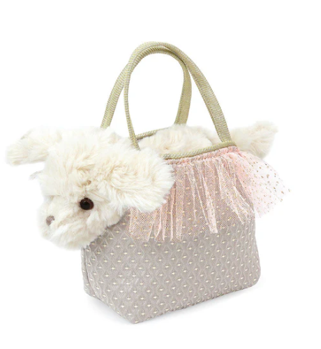 Sugar Maltese Puppy and Purse