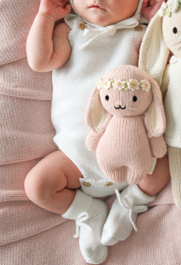 Baby Bunny | Rose w/Ivory Foral