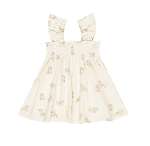 Smocked Jersey Dress | Puppies