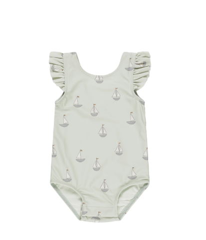 Scoop Back One Piece | Sailboats