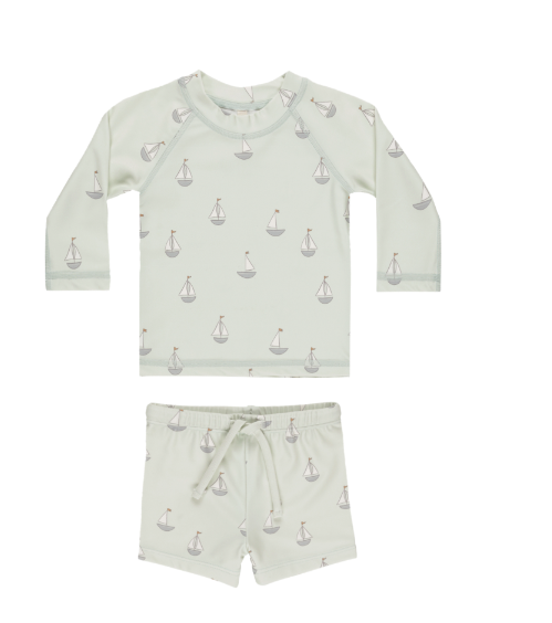 Finn Rashguard and Short Set | Sailboats