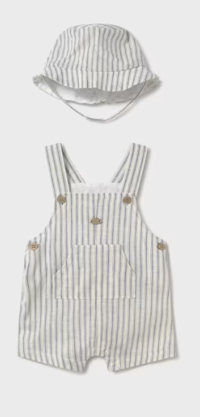 Printed Romper with Hat | 1601