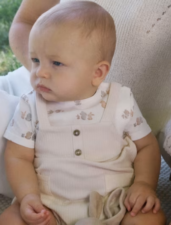 Simulated Dungaree Romper | 1616