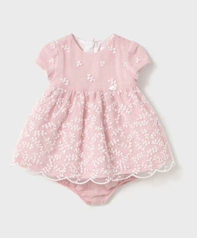 Embroidered Tulle Dress with Bloomers | 1862