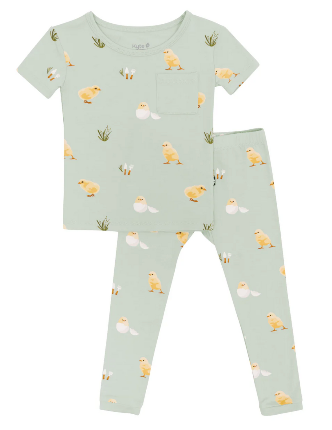 Kyte Short Sleeve with Pants Pajamas | Aloe Chick