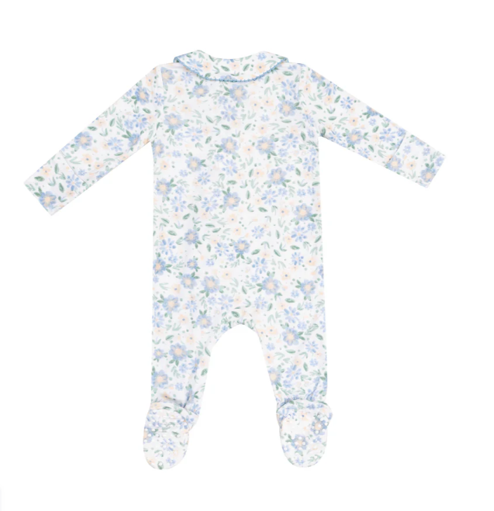 Peter Pan 2 Way Zipper Footie | Baby Veronical Floral