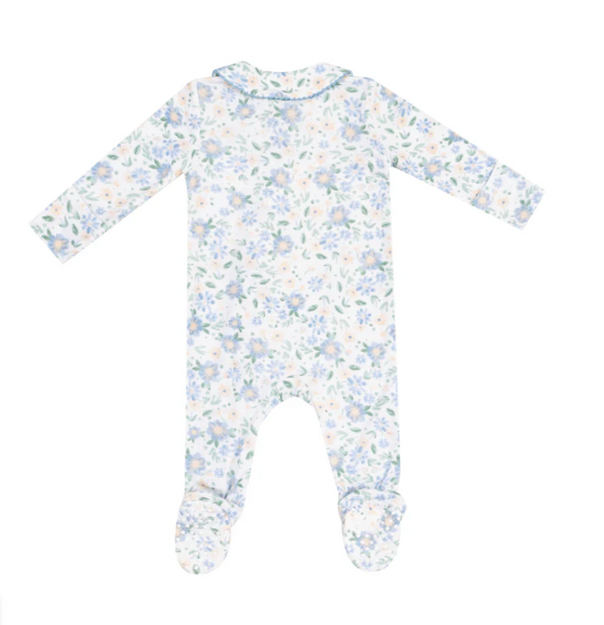 Peter Pan 2 Way Zipper Footie | Baby Veronical Floral