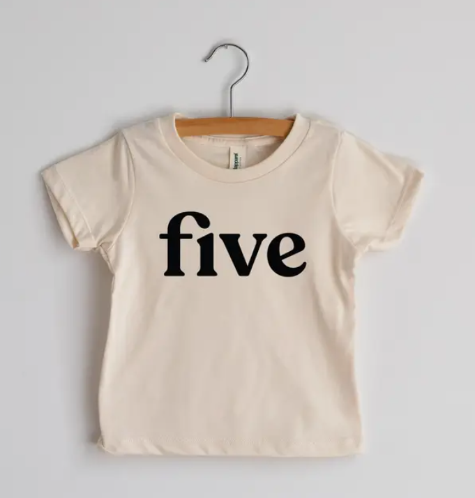 Modern Birthday Tee | Five