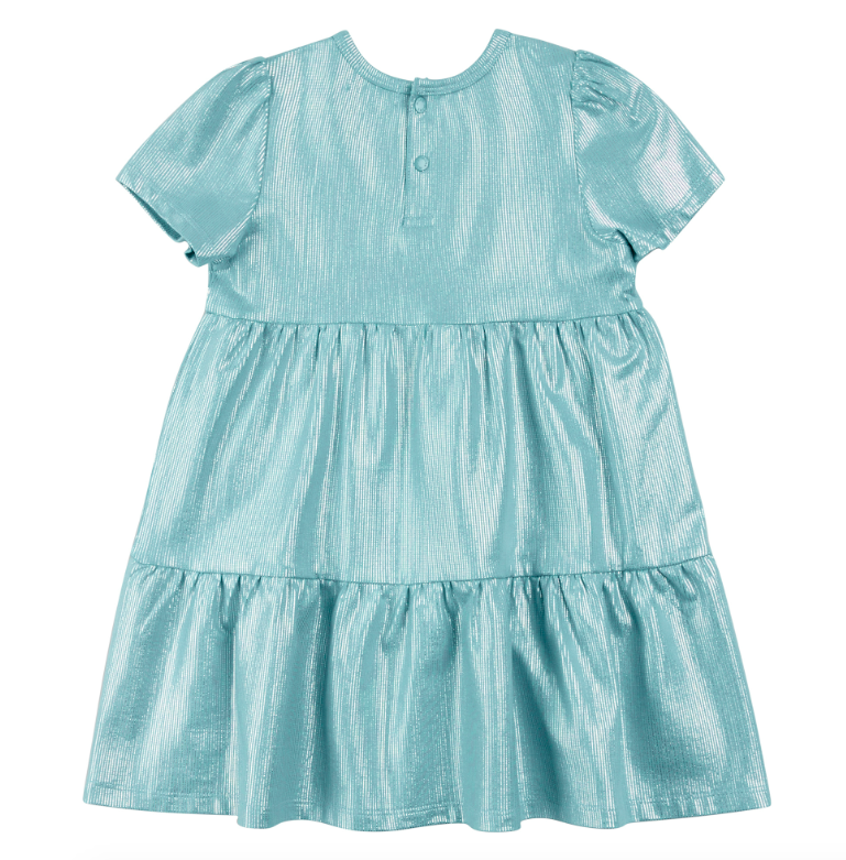 Turquoise Tiered Baby Dress