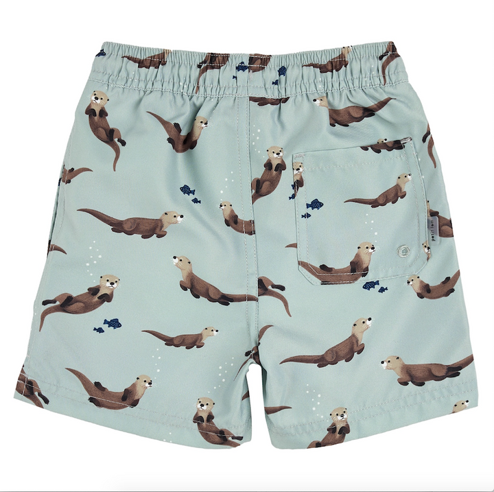 Turquoise Sea Otter Swim Trunk