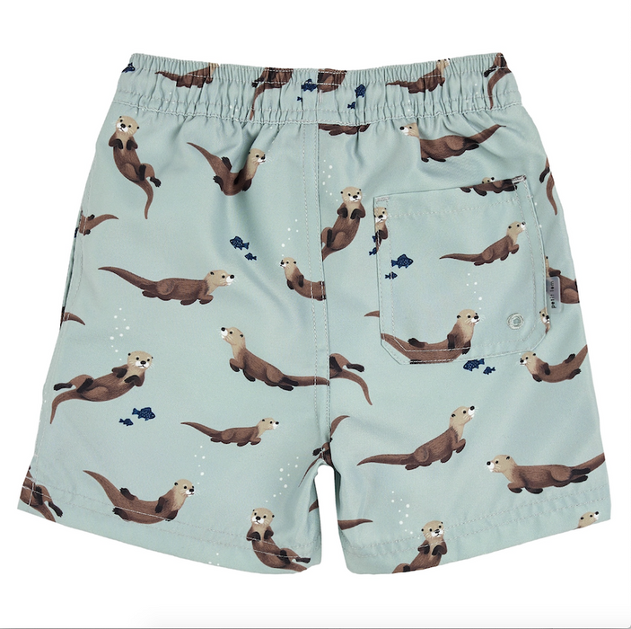Turquoise Sea Otter Swim Trunk
