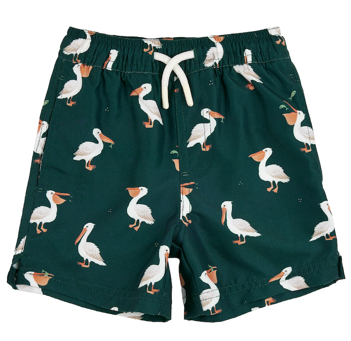 Green Pelican Swim Trunk