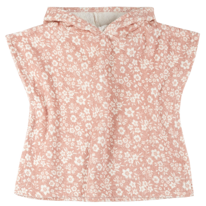Pink Floral Beach Poncho