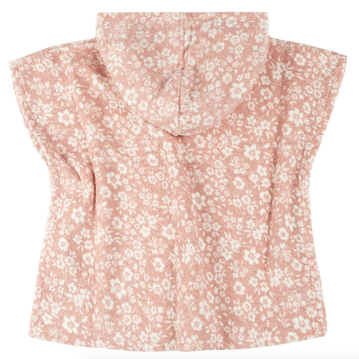 Pink Floral Beach Poncho