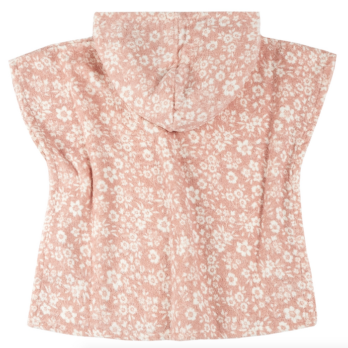 Pink Floral Beach Poncho