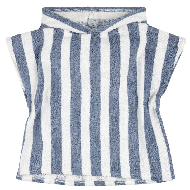 Blue/White Stripel Beach Poncho