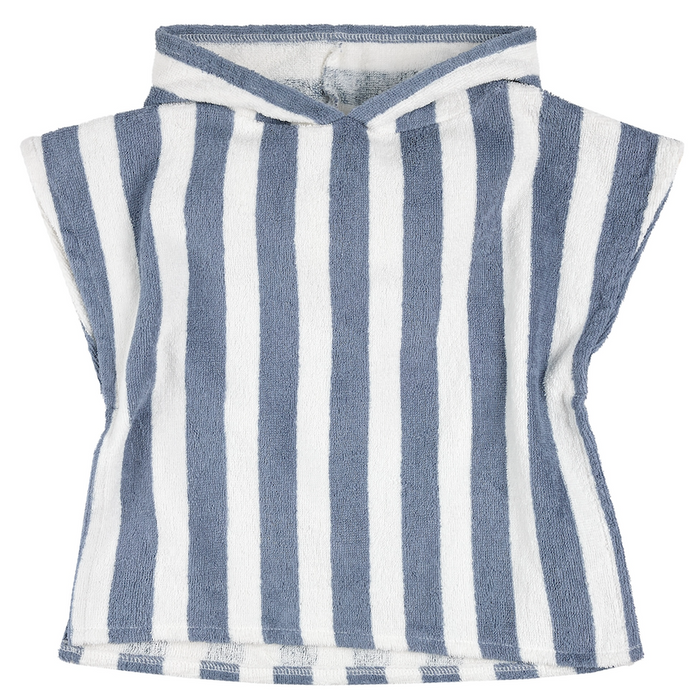 Blue/White Stripel Beach Poncho