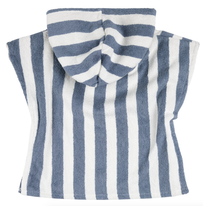 Blue/White Stripel Beach Poncho
