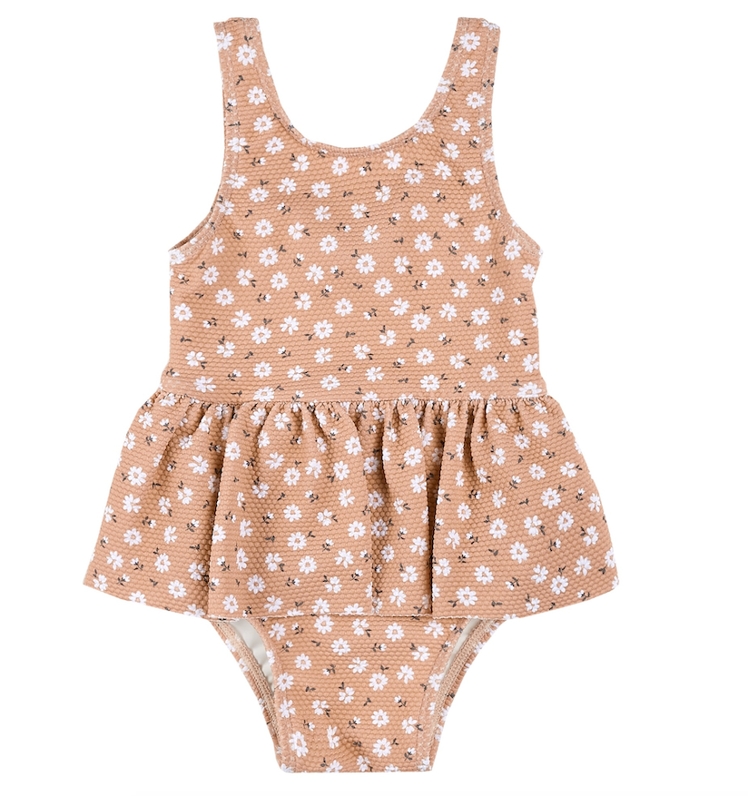 Dusty Pink Floral Swimsuit