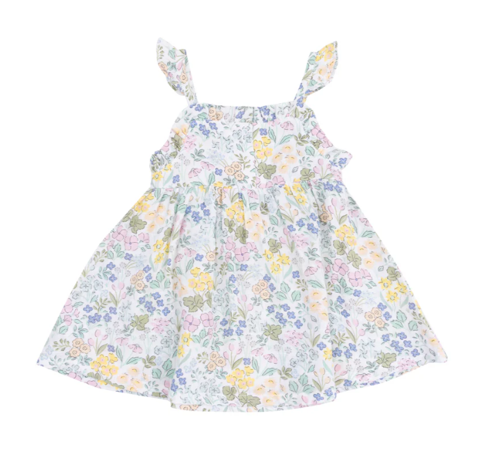 Paperbag Ruffle Dress | Samantha Floral
