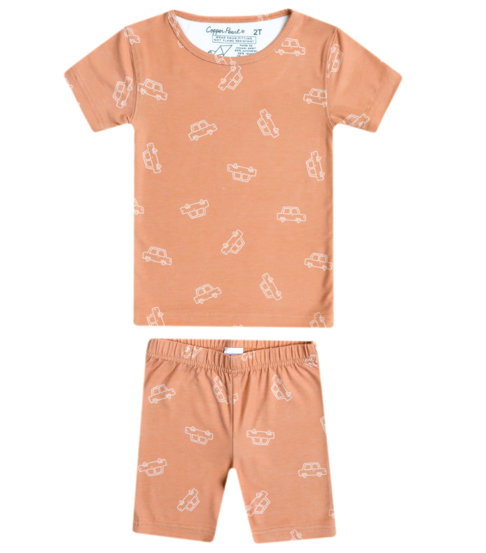 Copper Pearl Short Pajama Set | Cooper Print