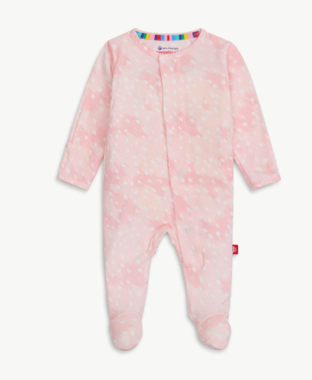 Magnetic Footie | Pink Doeskin