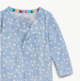 Magnetic Footie | Blue Doeskin