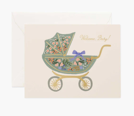 Floral Pram Card