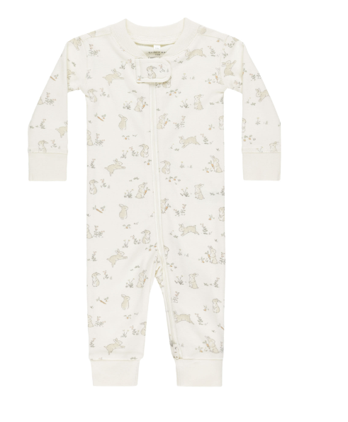 Zip Long Sleeve Sleeper | Bunnies