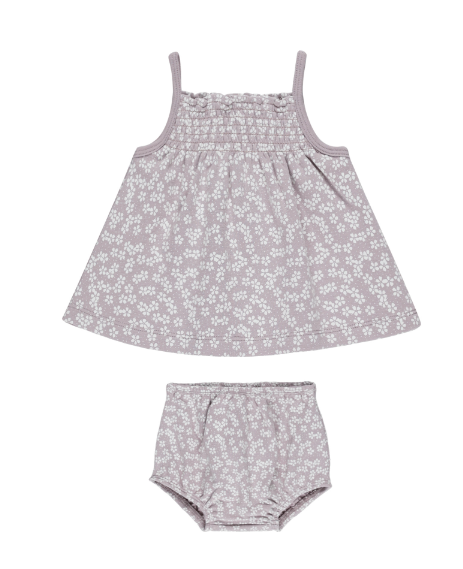 Smocked Tank & Bloomer Set | Lavender Ditsy