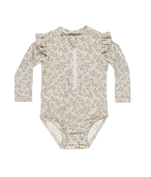 Byron Rashguard One Piece | Purple Floral
