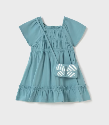 Turquoise Dress w/Bag | 1920