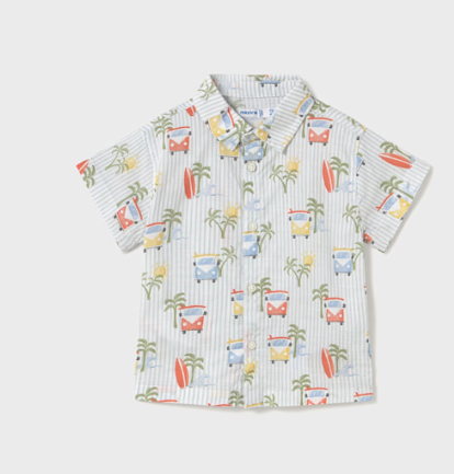 Palm Print Dress Shirt | 1112