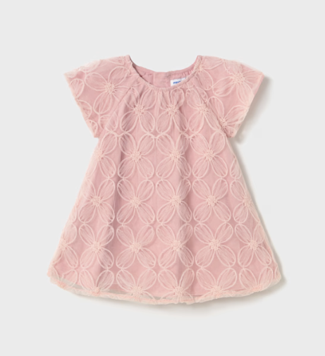 Pink Embroidered Tulle | 1982