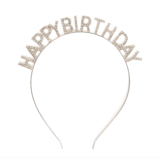 Happy Birthday Rhinestone Headband