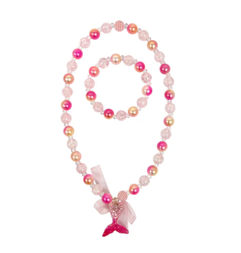Mermaid Tail Necklace & Bracelet Set