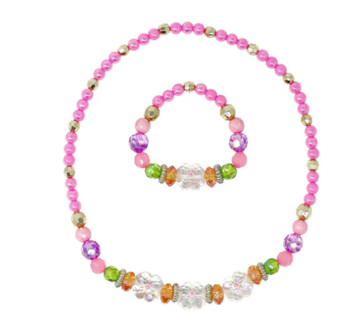 Pixie Fantasy Flower Necklace & Bracelet Set