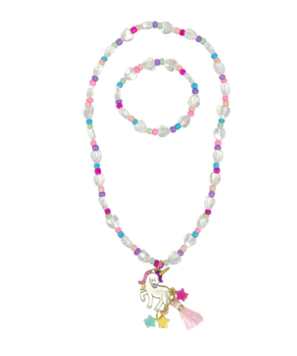 Unicorn Necklace & Bracelet Set