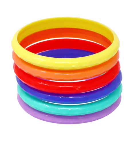 Dreamy Unicorn Rainbow Bangle Set