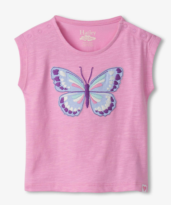 Painted Butterfly Snap Up Tee