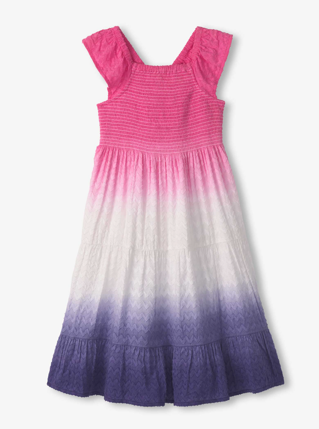 Purple Dip Dye Smocked Dress