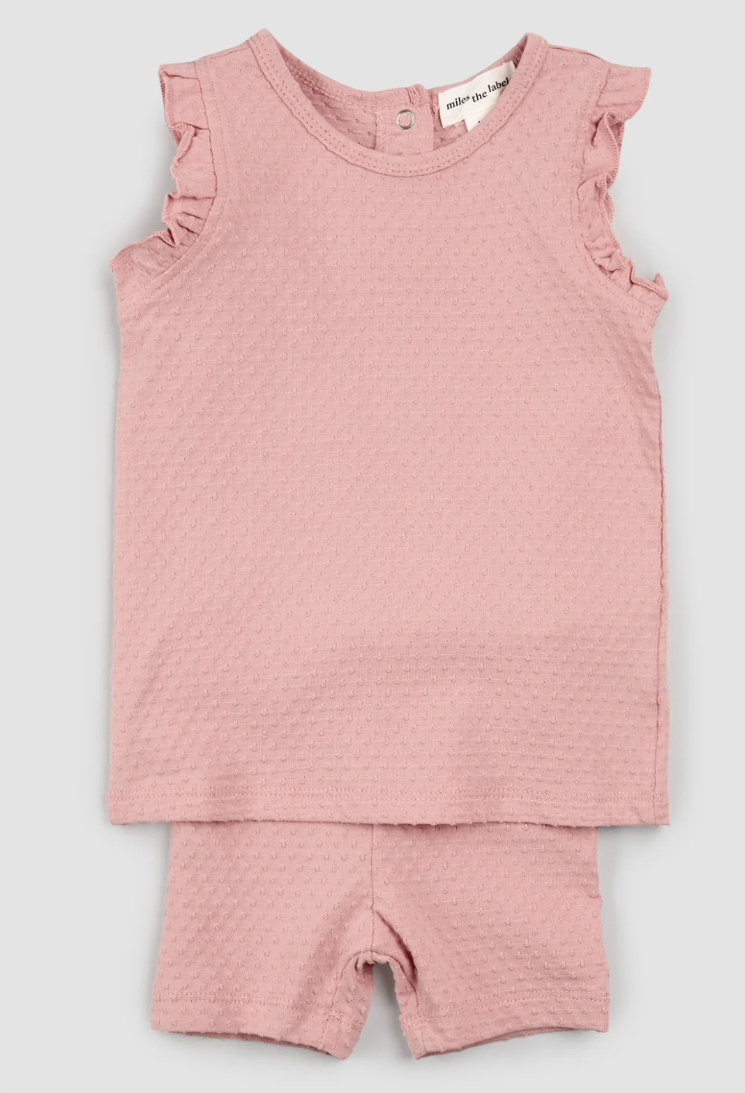 Rose Dotted Jersey Short Set