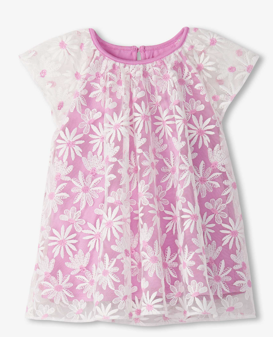 Lilac Daisy Tulle Knit Dress