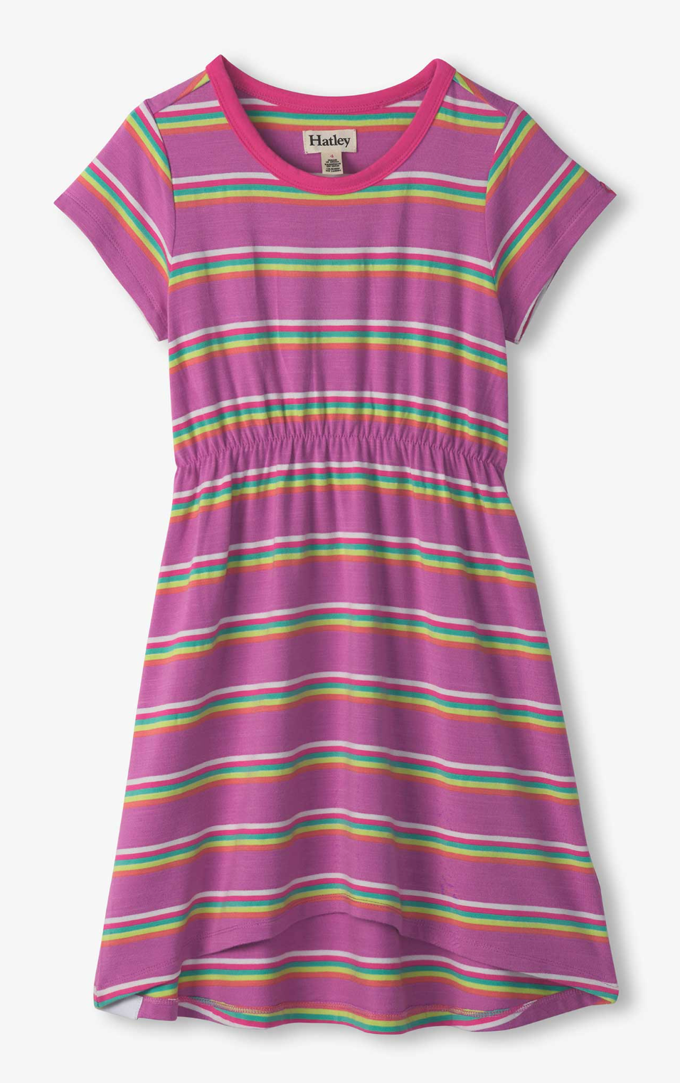 Spring Crocus High-low Hem Dress