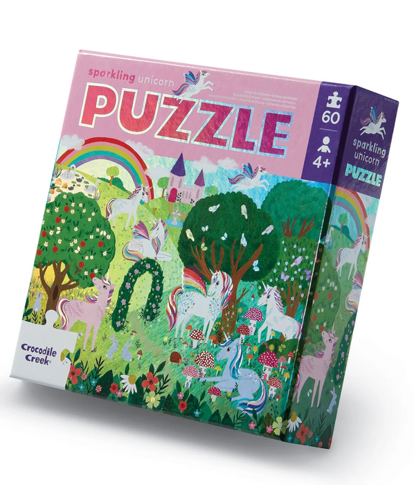 60pc Foil Puzzle | Sparkling Unicorn