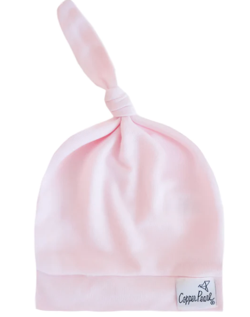 Copper Pearl Top Knot Hat
